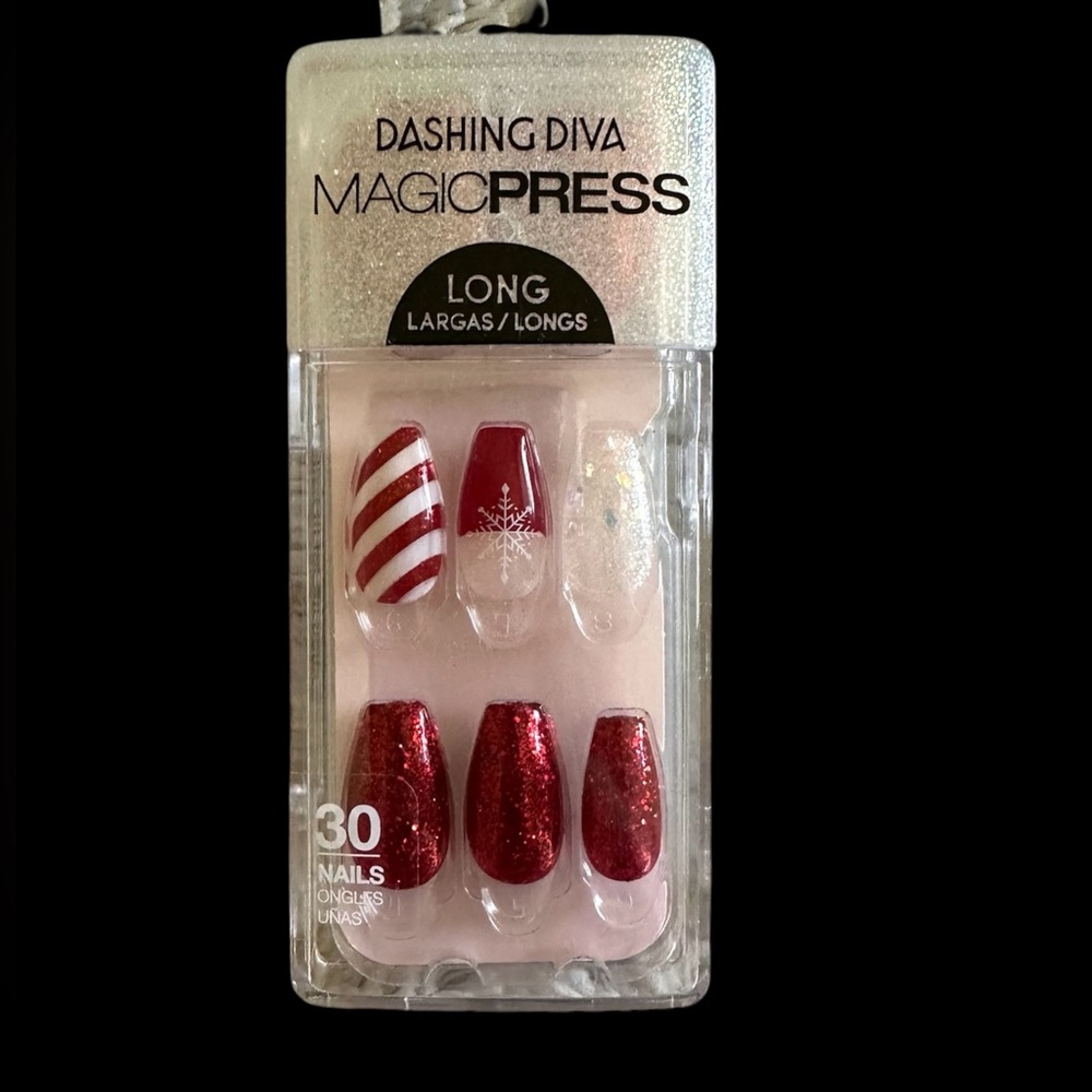 Christmas Red Fake Nails NEW